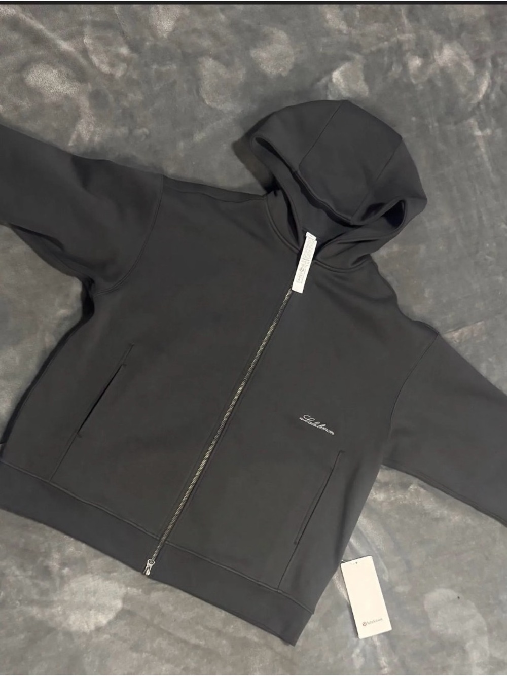 Lululemon Full-Zip black jacket- OVERSIZED.
